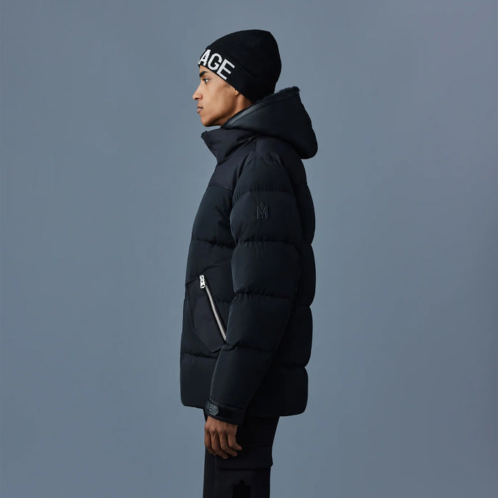 Mackage - Riley Hooded Down Jacket in Black - Nigel Clare