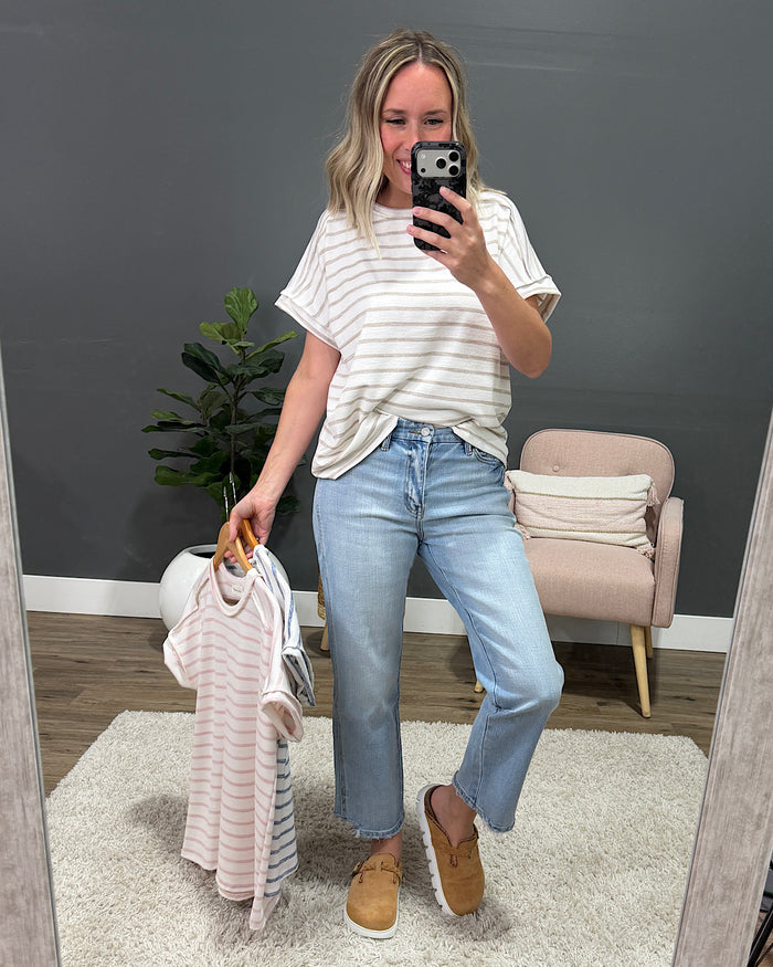 Madison Striped Top - Blue Lovely Melody