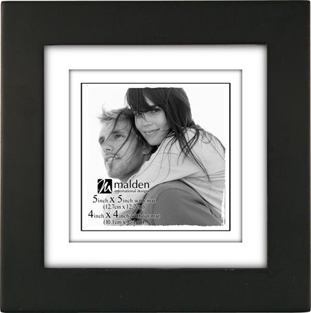 Malden 4x4 Matted (5x5 Mat) Black Frame