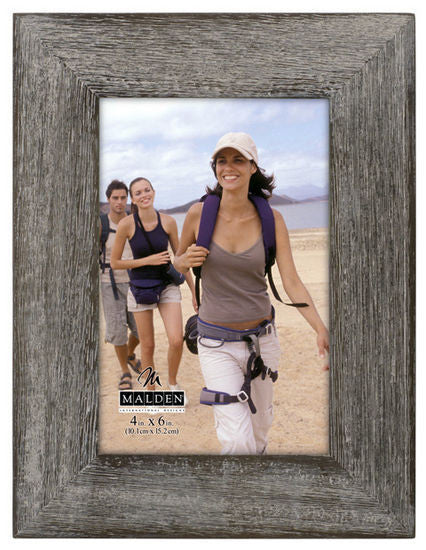 Malden 4X6 DK GRAY WASH WIDE LINEAR Frame