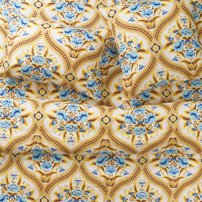 Margaret Cotton Quilt Cover - Clay Single