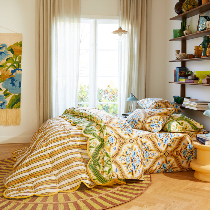 Margaret Cotton Sheets - Clay Fitted Sheet / Cot