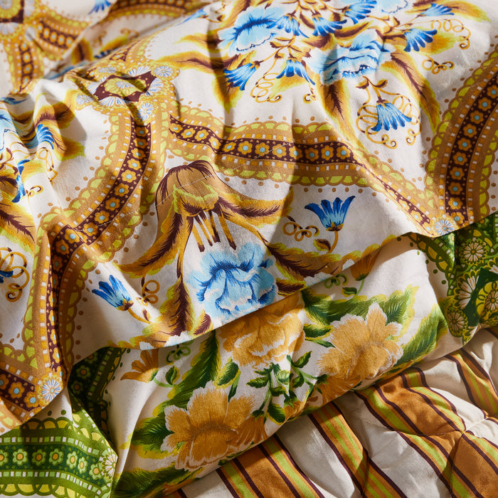 Margaret Cotton Sheets - Clay Fitted Sheet / Cot