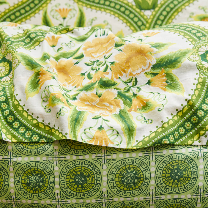 Margaret Cotton Sheets - La Palma Fitted Sheet / Cot