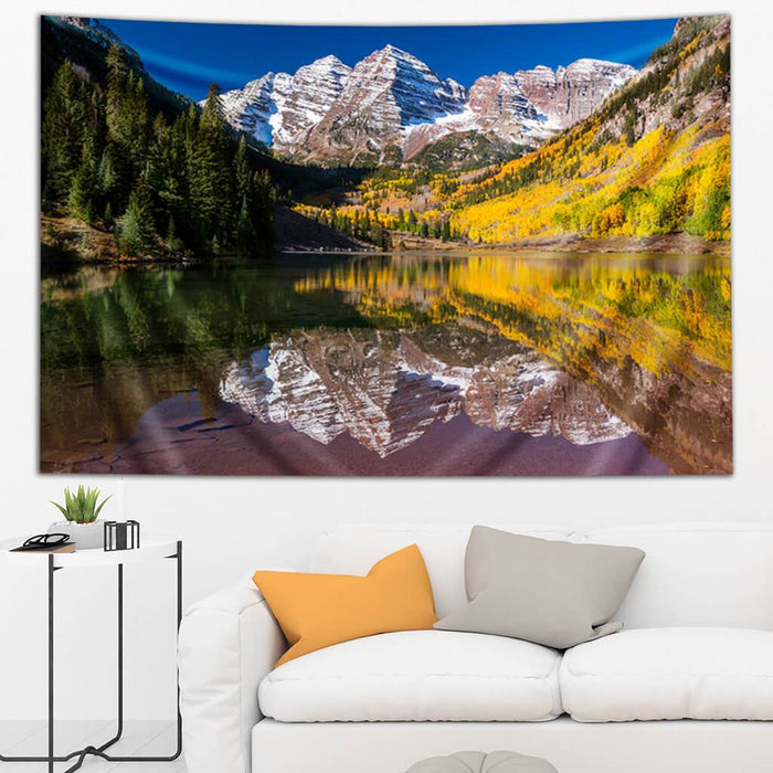 Maroon Bells by Third Eye Tapestries