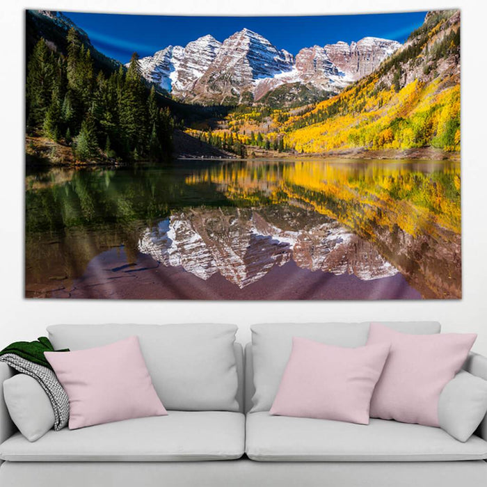 Maroon Bells by Third Eye Tapestries