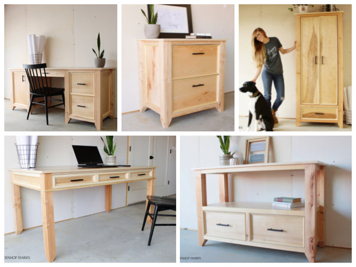 Matching Office Furniture Plan Bundle