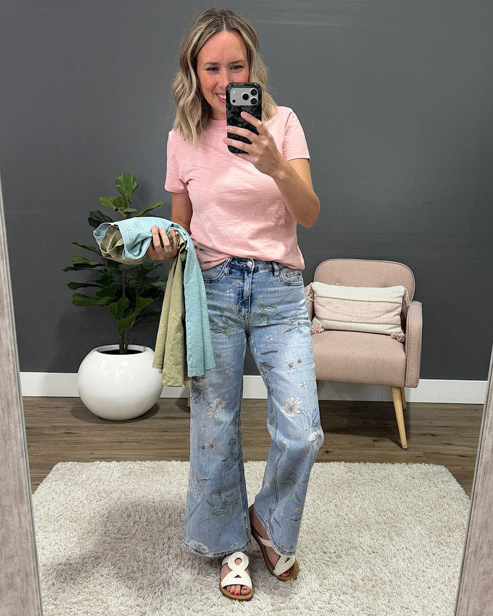 Melinda Short Sleeve Top - Peony Pink Be Cool