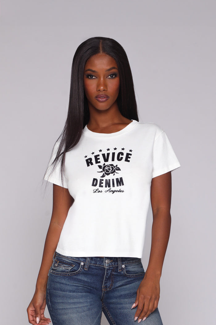 MELROSE TEE / OPTICAL WHITE