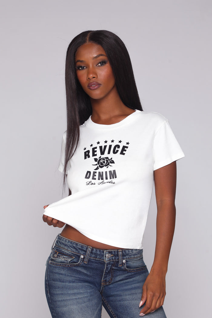 MELROSE TEE / OPTICAL WHITE