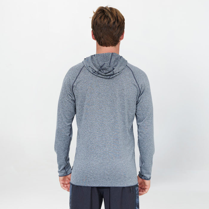 Men's 24/7 Hybrid UV Long Sleeve Surf Hoody - Graphite