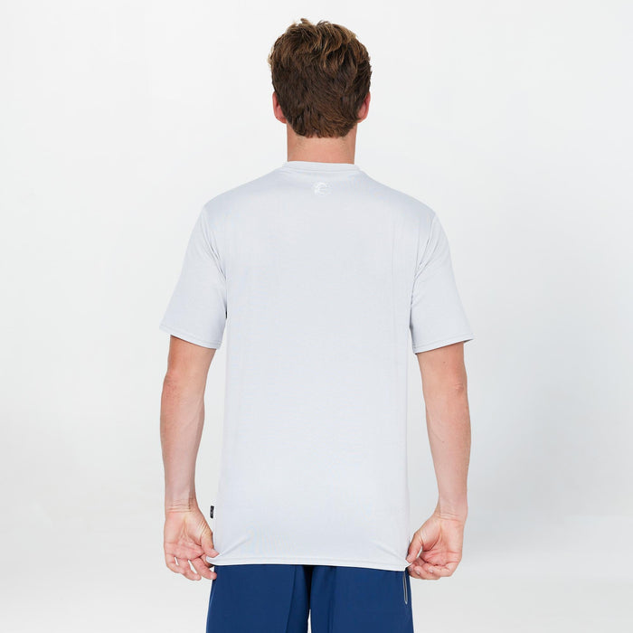 Men's 24/7 Hybrid UV Short Sleeve Rash Vest Tee - Overcast