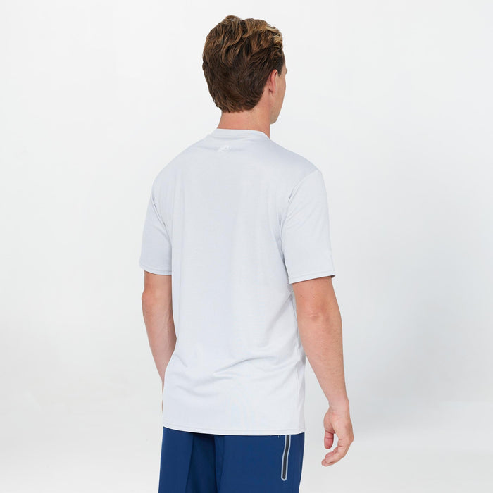 Men's 24/7 Hybrid UV Short Sleeve Rash Vest Tee - Overcast