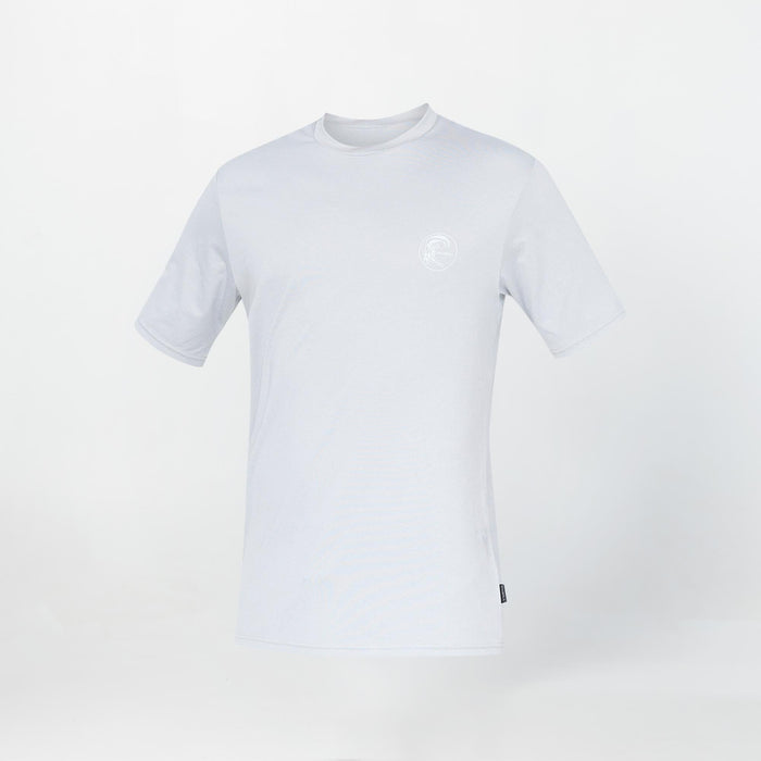 Men's 24/7 Hybrid UV Short Sleeve Rash Vest Tee - Overcast
