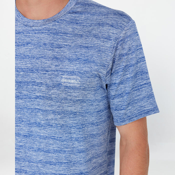 Men's 24/7 Tech Short Sleeve Rash Vest Tee - Blue Sketchbook
