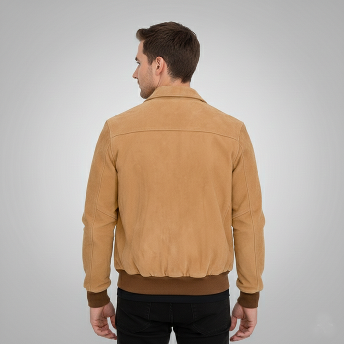 Men's A-2 Pilot Flight Leather Jacket