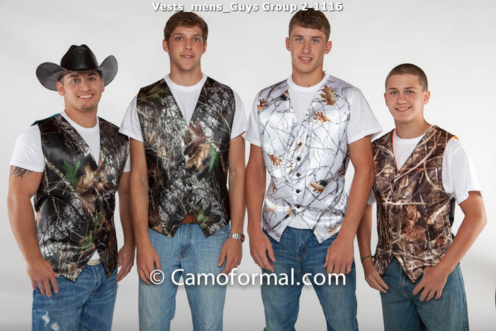 * Men's Camo Vest, XSM-5XL