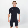 Men's Defender GBS 2mm Short Sleeve Spring Suit Back Zip - Black