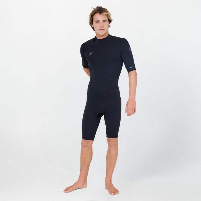 Men's Defender GBS 2mm Short Sleeve Spring Suit Back Zip - Black