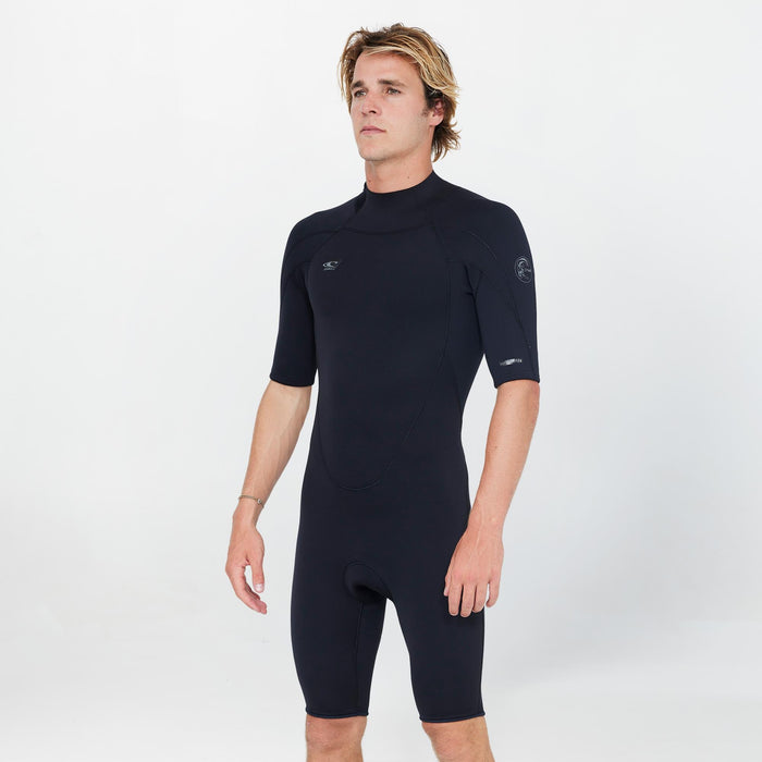 Men's Defender GBS 2mm Short Sleeve Spring Suit Back Zip - Black