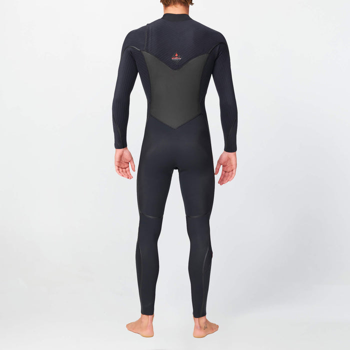 Men's HyperFire X 4/3mm Steamer Chest Zip - Black