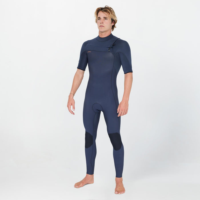 Men's HyperFreak 2mm Short Arm Steamer Chest Zip - Gunmetal