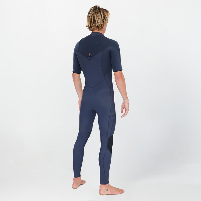 Men's HyperFreak 2mm Short Arm Steamer Chest Zip - Gunmetal