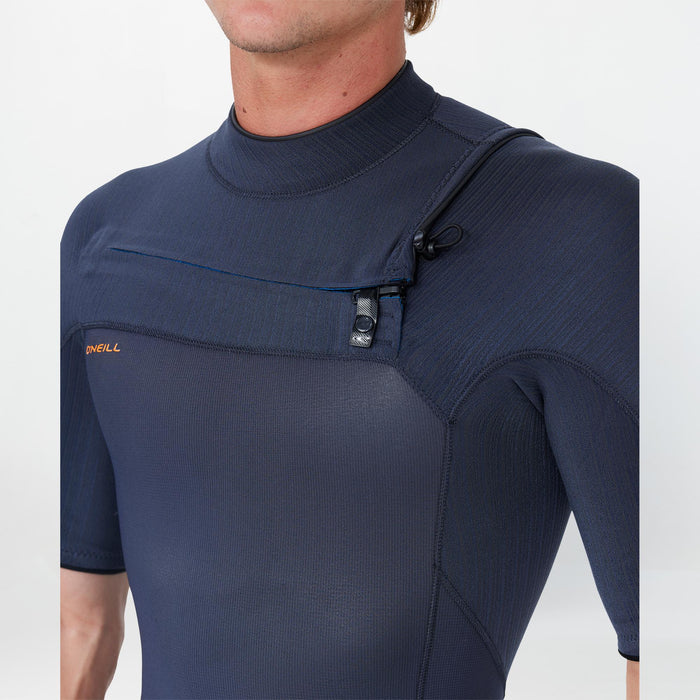 Men's HyperFreak 2mm Short Arm Steamer Chest Zip - Gunmetal