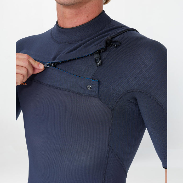 Men's HyperFreak 2mm Short Arm Steamer Chest Zip - Gunmetal