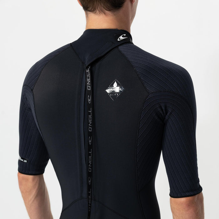 Men's HyperFreak 2mm Short Sleeve Spring Suit Back Zip - Black