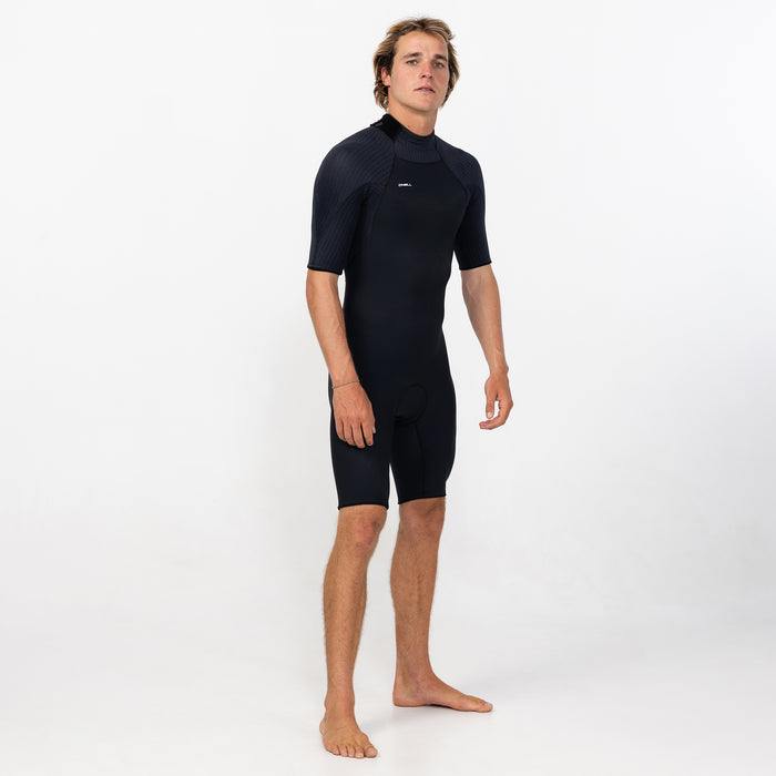 Men's HyperFreak 2mm Short Sleeve Spring Suit Back Zip - Black