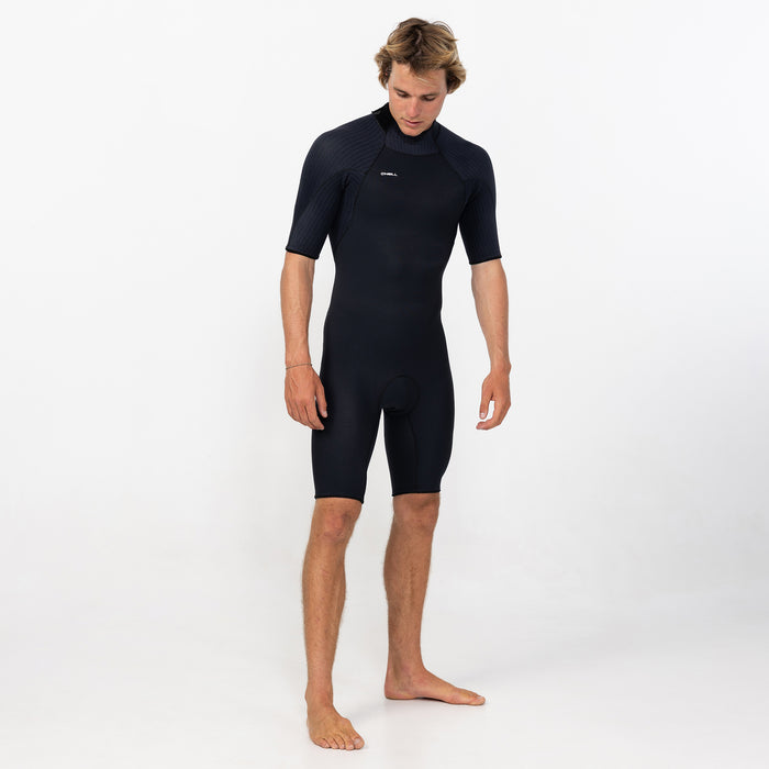 Men's HyperFreak 2mm Short Sleeve Spring Suit Back Zip - Black