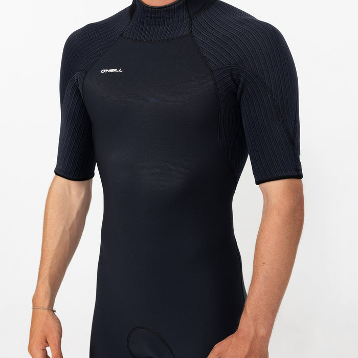 Men's HyperFreak 2mm Short Sleeve Spring Suit Back Zip - Black