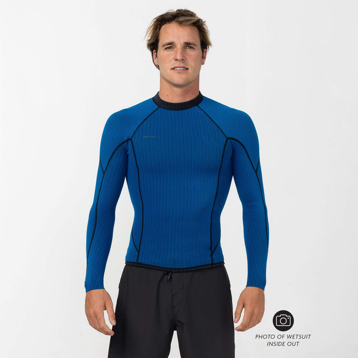 Men's HyperX 1.5mm Wetsuit Jacket - Carbon Blue