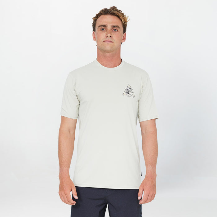 Men's OG Angle Short Sleeve Rash Vest Tee - Khaki