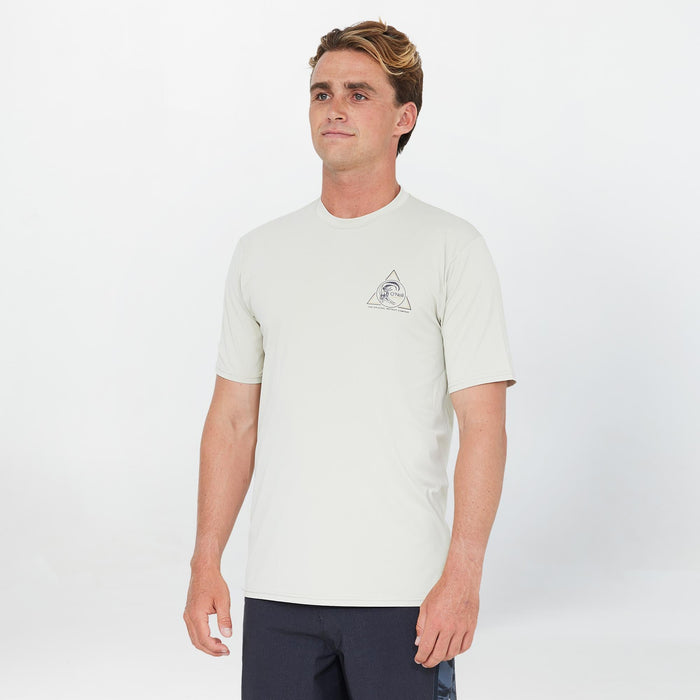 Men's OG Angle Short Sleeve Rash Vest Tee - Khaki