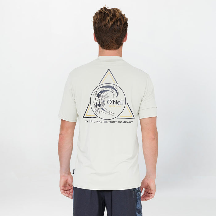 Men's OG Angle Short Sleeve Rash Vest Tee - Khaki