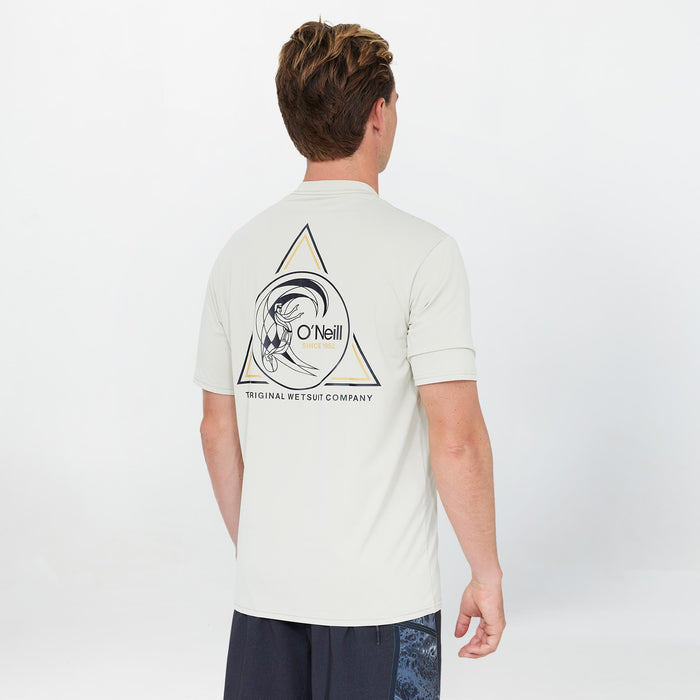 Men's OG Angle Short Sleeve Rash Vest Tee - Khaki