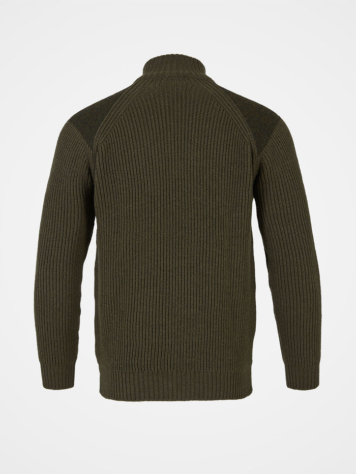 Men's Ribbed Half Zip Jumper
