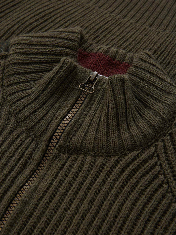 Men's Ribbed Half Zip Jumper