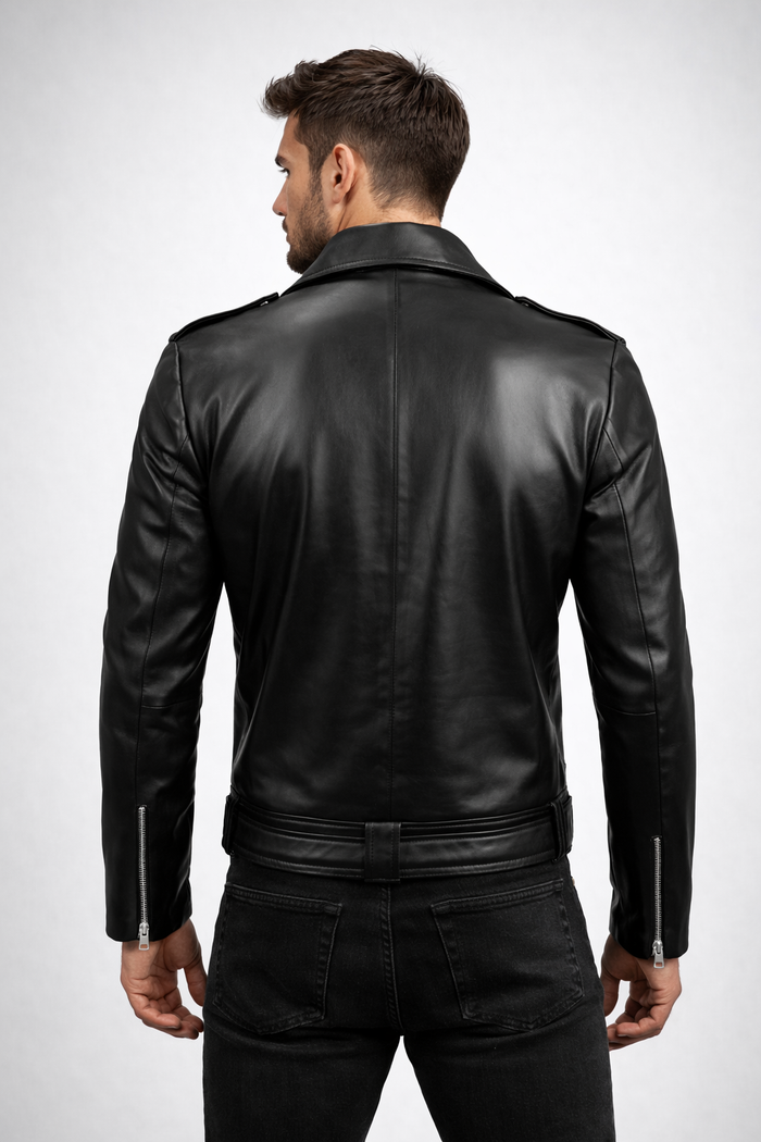 Men's Stylish Black Leather Jacket