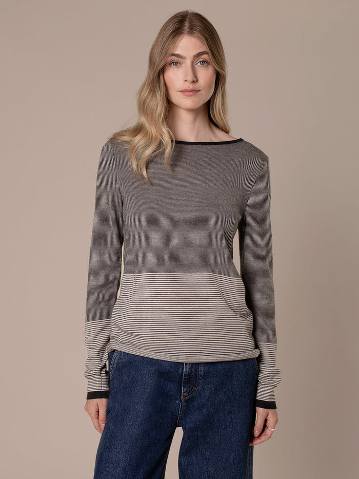 Merino Fine Knit Boat Neck Jumper