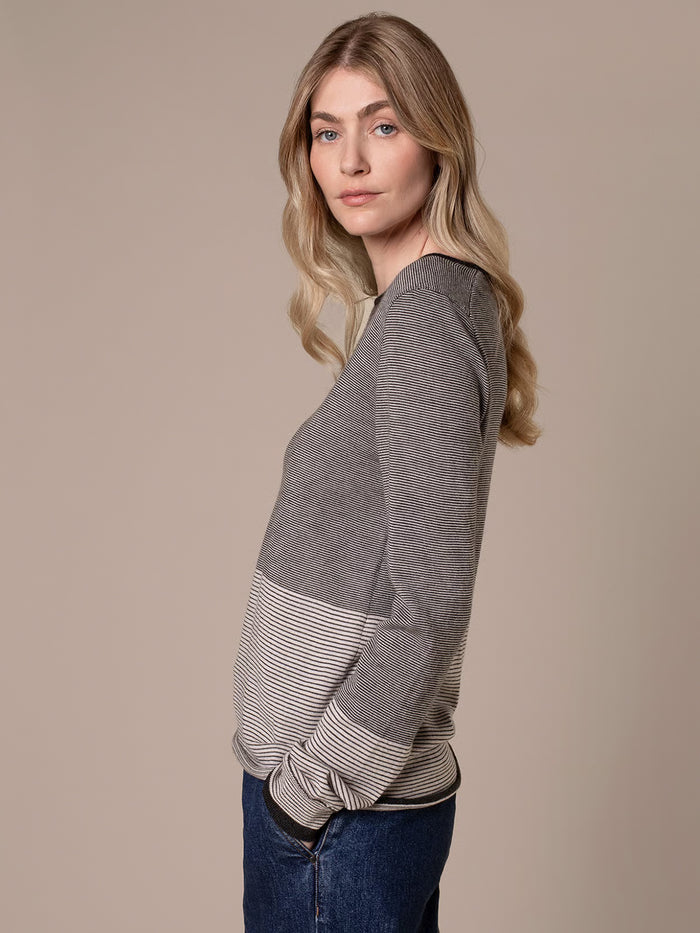 Merino Fine Knit Boat Neck Jumper