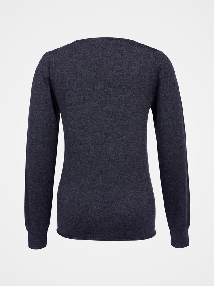Merino Fine Knit Boat Neck Jumper