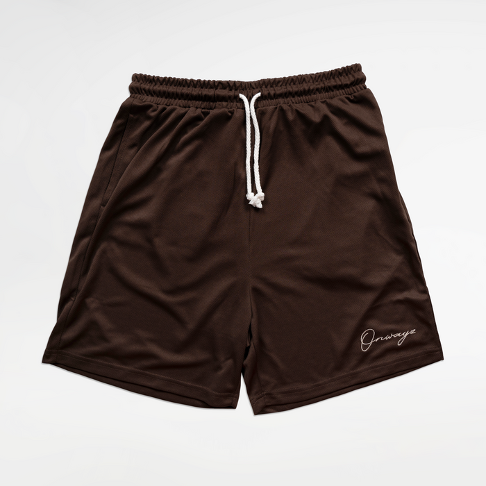 Mesh shorts - Brown