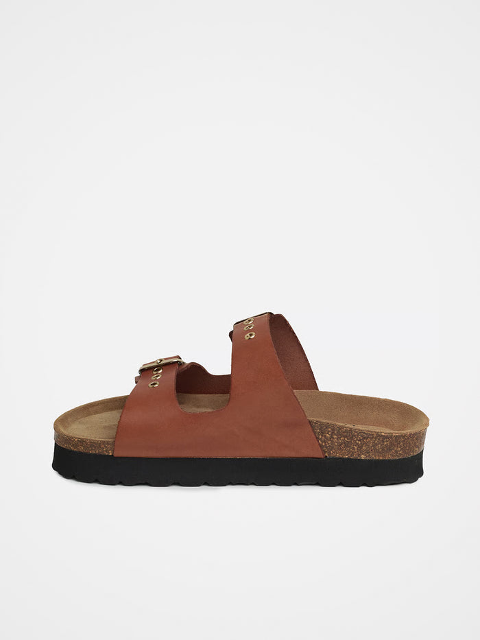 Mid Form Double Buckle Sandals