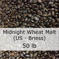 Grain - Midnight Wheat Malt 50 LB Sack (US - Briess)