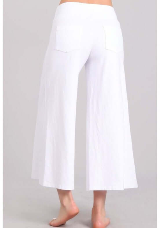 Mineral Washed Cropped Gaucho Pants Made in USA - Stylish and Comfortable - RFE Marketing Ventures