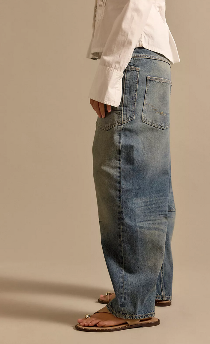 Side view of Free People Minimalist Moxie Boyfriend