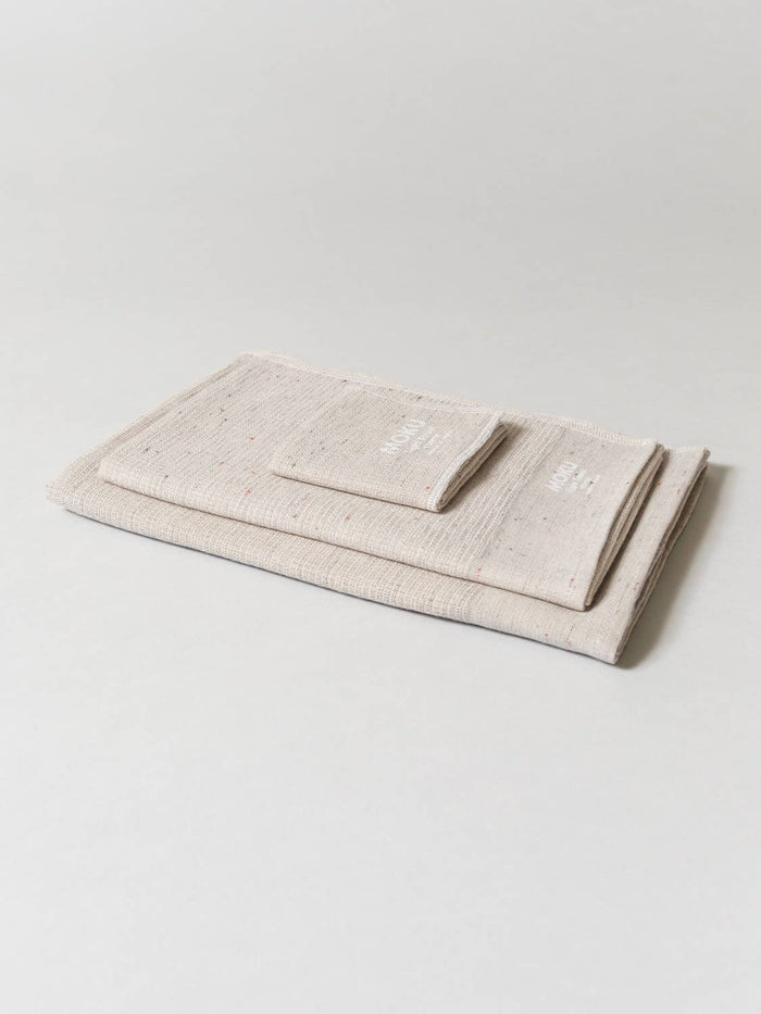 Moku Light Towel, Washcloth Size - Almond
